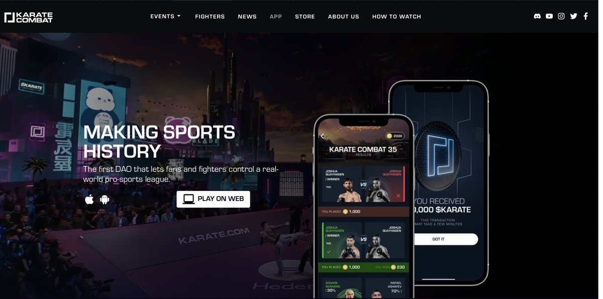 KanpaiPandas's tweet photo. All you need to do is...

🐼 Own a panda [if you don’t yet, you can grab one on the secondary market]

📲 Download the @KarateCombat app

➡️ Play the “Up Only Gaming” & stake on your favorite fighters w/ $KARATE

🤑 For your chance to up to 50M–150M $KARATE & #PandaPoints per event!

②/④