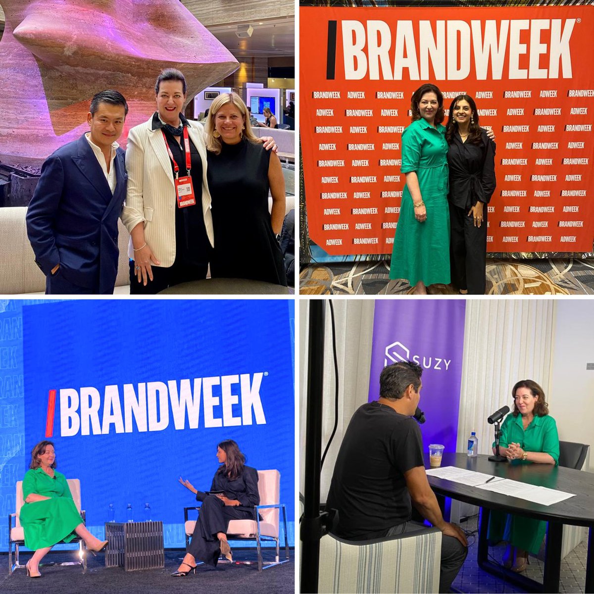 Emily_J_Ketchen's tweet photo. Loved the atmosphere at #Brandweek! It was great to catch up with Will Lee and @Jenny_Rooney, @AdWeek's CEO and Chief Experience Officer, and podcast with Matt Britton, founder and CEO of @AskSuzyBiz. Looking forward to sharing that once it airs.

And of course, a big thank you to @ShainaZafar for doing a wonderful job moderating our fireside chat about purpose-driven #marketing with a Gen Z focus. These are conversations marketers need to lean into if they want to unlock and be part of the future of marketing, advertising, and growing strong brands.