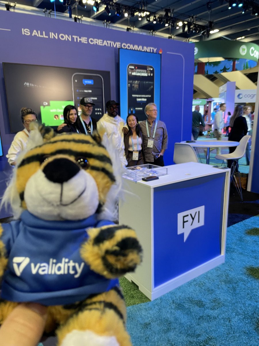 Validity Tiger was stoked to listen to #Will.I.am talk at #df23. ⁦<a href="/TrustValidity/">Validity</a>⁩