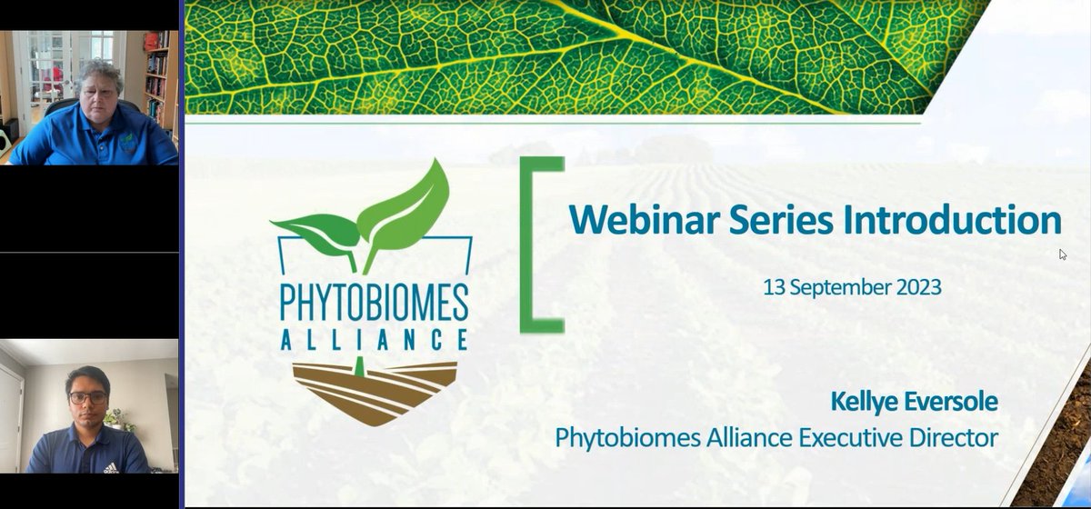 Phytobiomes (@phytobiomes) on Twitter photo Great webinar today with <a href="/hreeshee/">Rishi Bhandari</a> and special guest <a href="/nehapotnis/">Neha Potnis</a> from <a href="/AuburnU/">Auburn University</a> about how the Biotic and abiotic stress distinctly drive the phyllosphere microbial community structure.
You can rewatch it here youtu.be/8uChM8j7HHs Great webinar today with <a href="/hreeshee/">Rishi Bhandari</a> and special guest <a href="/nehapotnis/">Neha Potnis</a> from <a href="/AuburnU/">Auburn University</a> about how the Biotic and abiotic stress distinctly drive the phyllosphere microbial community structure.
You can rewatch it here youtu.be/8uChM8j7HHs
