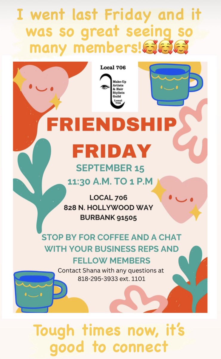 SubhaStar's tweet image. I went last Friday and it was such a great event! Tough times right now with this historic double strike and I’m so grateful for the support from my union @IATSELocal706  #UNIONSTRONG #local706 #iatse #hairandmakeup #makeupartist