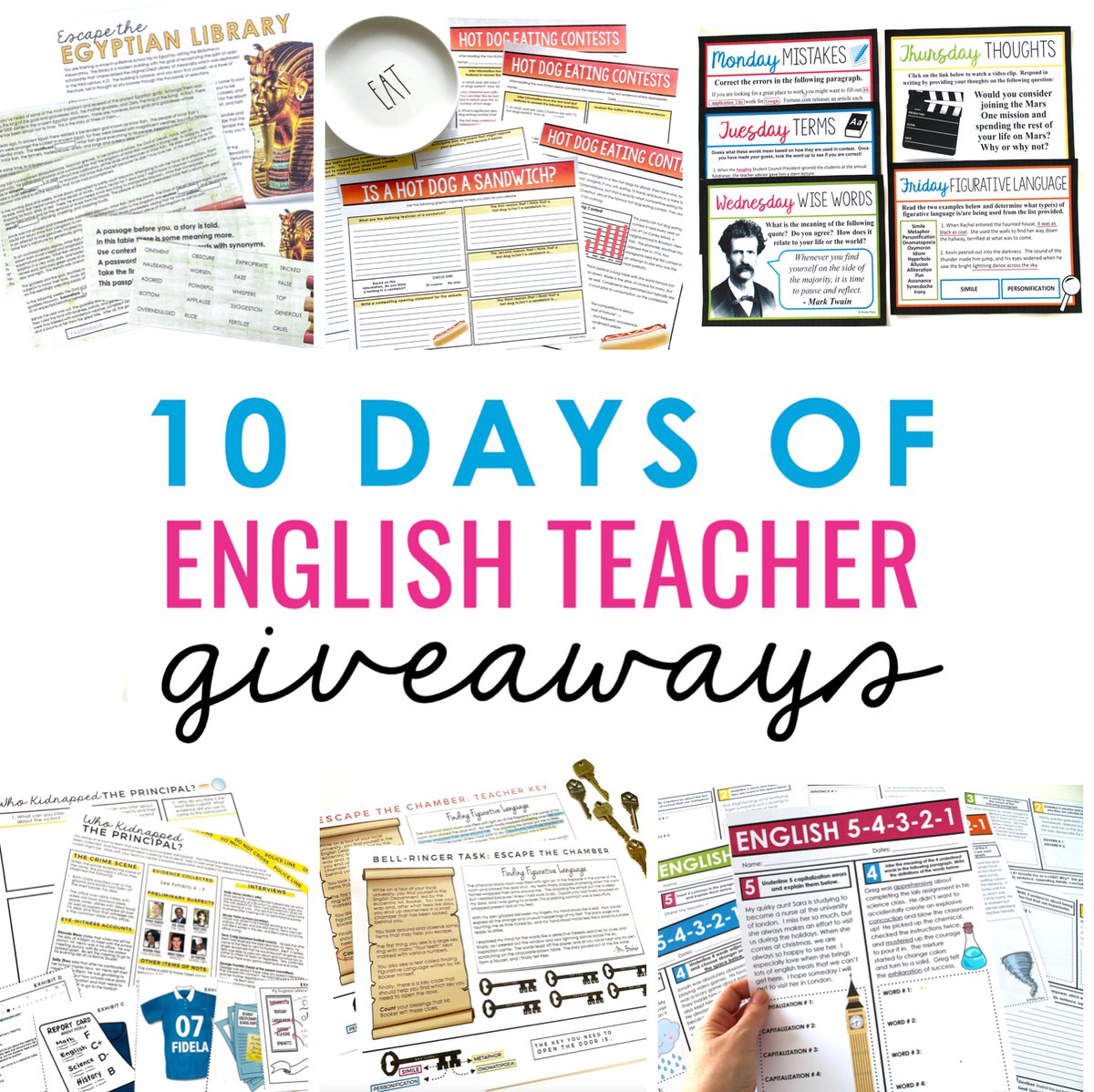 Get 10 ELA resources sent to your inbox for FREE! 🙌🏻⁠

More than 30 thousand ELA teachers have already signed up to receive…:⁠

✅ Poetry Discussion Cards⁠

✅ Literary Terms Bookmarks⁠

✅ English Bell-Ringers⁠⁠

…and much more!⁠ #iteachela ⤵️ 

prestoplans.com/10-days-of-eng…