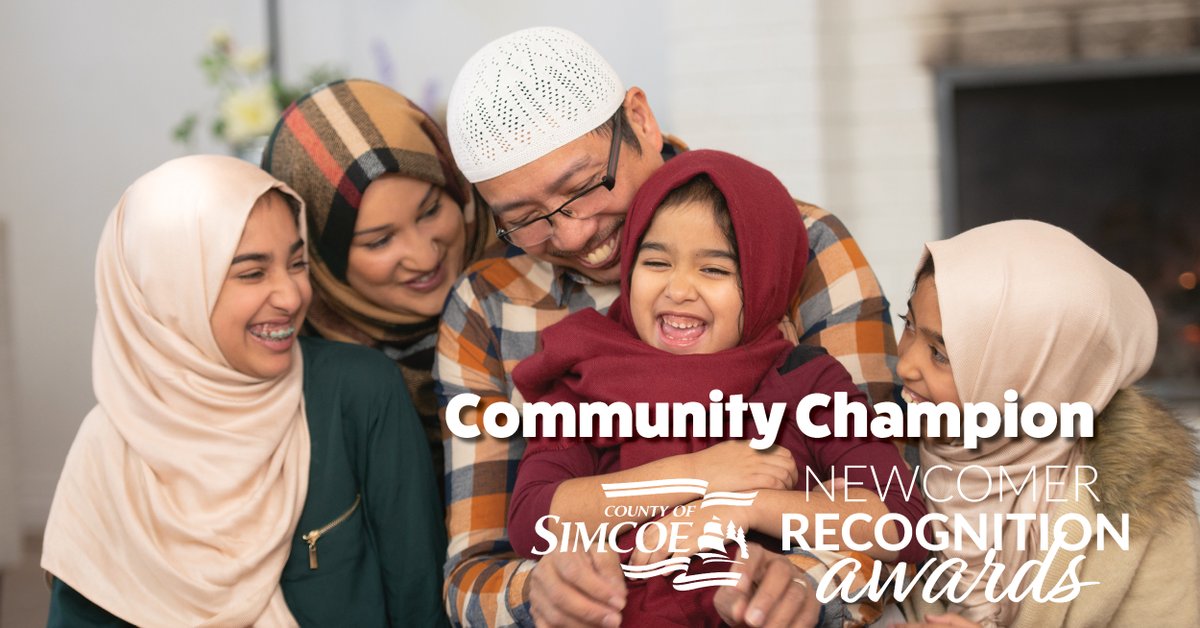 Do you know someone who supports positive experiences for immigrants in Simcoe County? Visit simcoe.ca/newcomerawards to nominate them for a Newcomer Recognition Award today! 

#celebratediversity

<a href="/tempoplastics/">Tempo Flexible Packaging</a> <a href="/georgiancollege/">Georgian College</a> <a href="/EmpowerSimcoe/">Empower Simcoe</a> <a href="/SouthSimcoePS/">South Simcoe Police</a> <a href="/townofinnisfil/">Town of Innisfil</a>