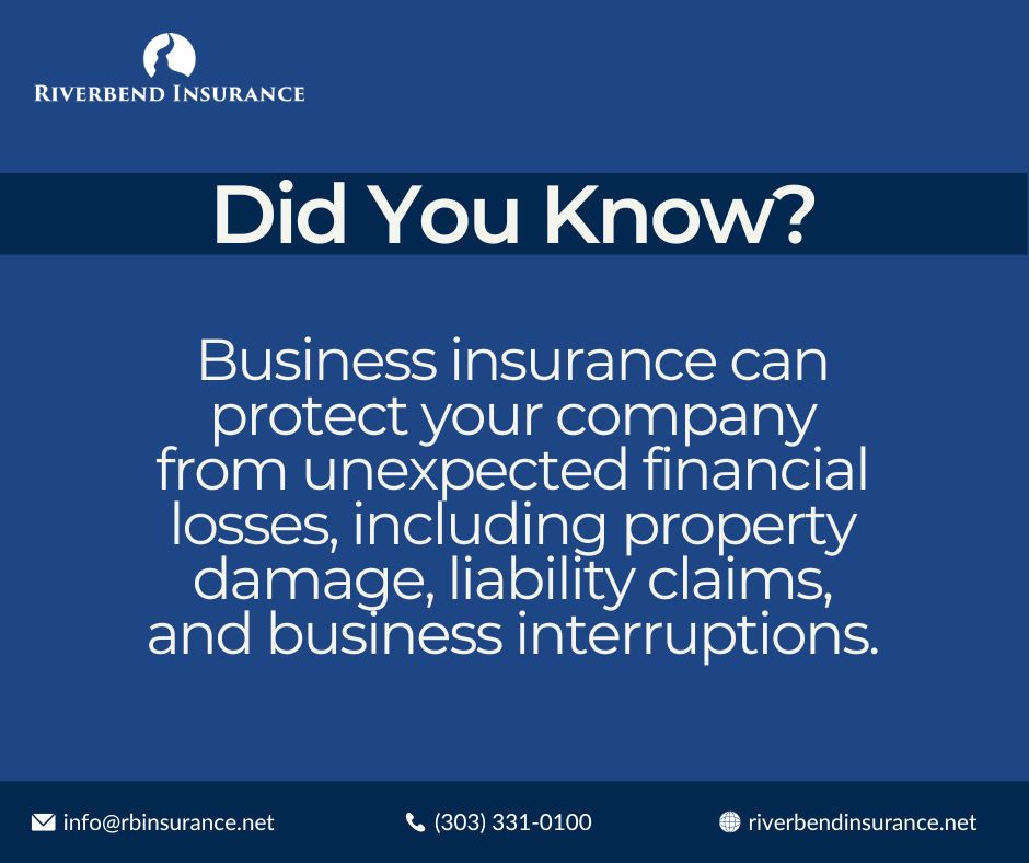 RiverbendIns's tweet image. #RiverbendInsurance #BusinessInsurance #DidYouKnow #InsuranceFact #BusinessProtection