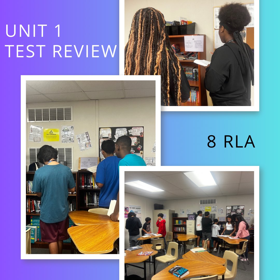 Unit 1 Test review #GalleryWalk style. I was very proud with my students taking ownership of their learning today to prepare of the Unit Test. #StudentSuccess @MDJH_Panthers