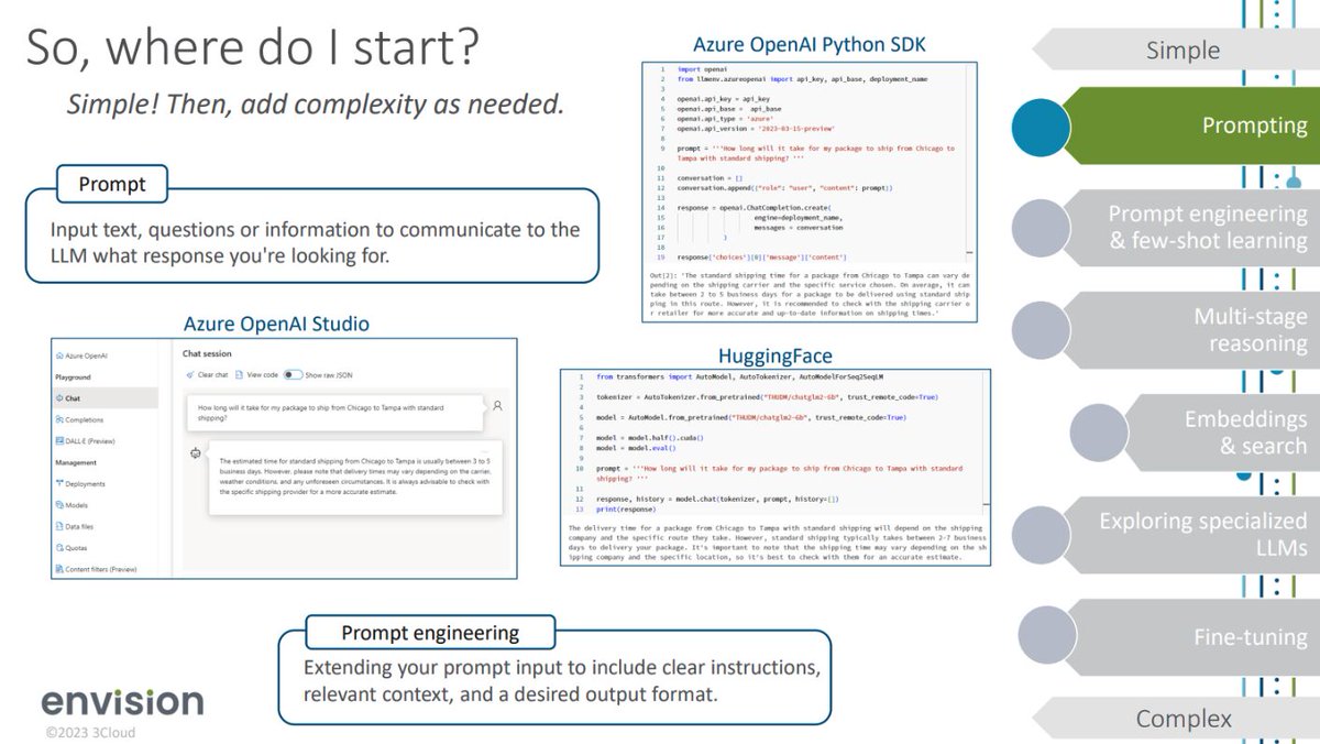 We wrapped up Day 2 at #EnvisionSummit by demystifying LLMs. Victoria Austin and Penn Sefton walked us through where to start with #languagemodels using #Azure Databricks and Azure #OpenAI.