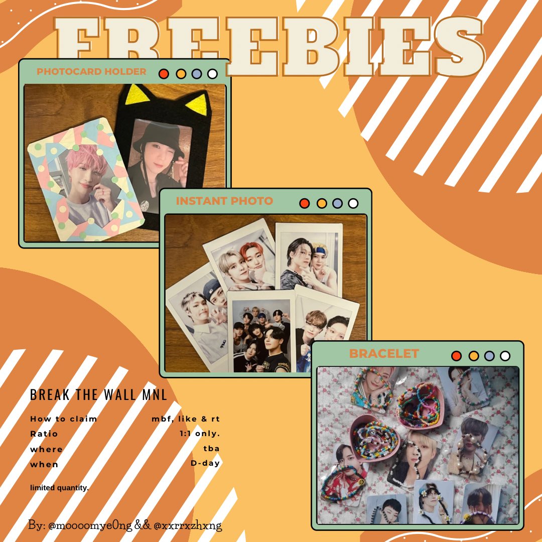 moooomye0ng's tweet photo. ‼️ FREEBIES ALERT ‼️

Everything is handmade so if the quality is off, we apologize. We did our best to make everthing perfect🥺

How to claim: mbf. Like &amp;&amp; rt
- 1:1 ratio only
-where: tba
-when: D-day

#Break_The_Wall_MNL #FilotinyFreebies  #Break_The_Wall #ATEEZ #에이티즈 https://t.co/6oQ1EAHYk1