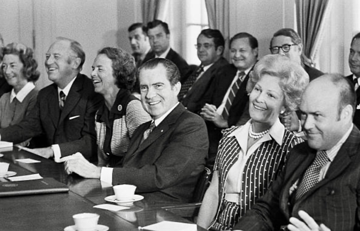 BeschlossDC's tweet photo. Wait for it -- today 1971 was "Bring Your Wife to Work Day" for the Nixon Cabinet. https://t.co/u8e9JOD5Qg