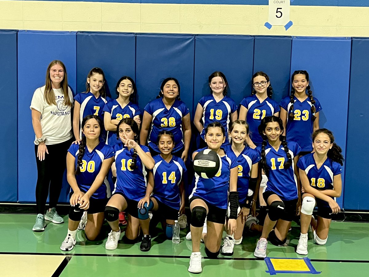 Congratulations to the 6th grade girls volleyball team on winning their first game of the season! So proud of their serves & rallies today! 🏐🥳#hereatgemini #63success