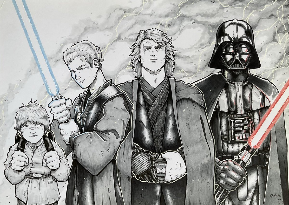 Oldie but Goodie. The Evolution of #AnakinSkywalker .
#Ahsoka #Anakin #StarWars #Disney #fanart #art