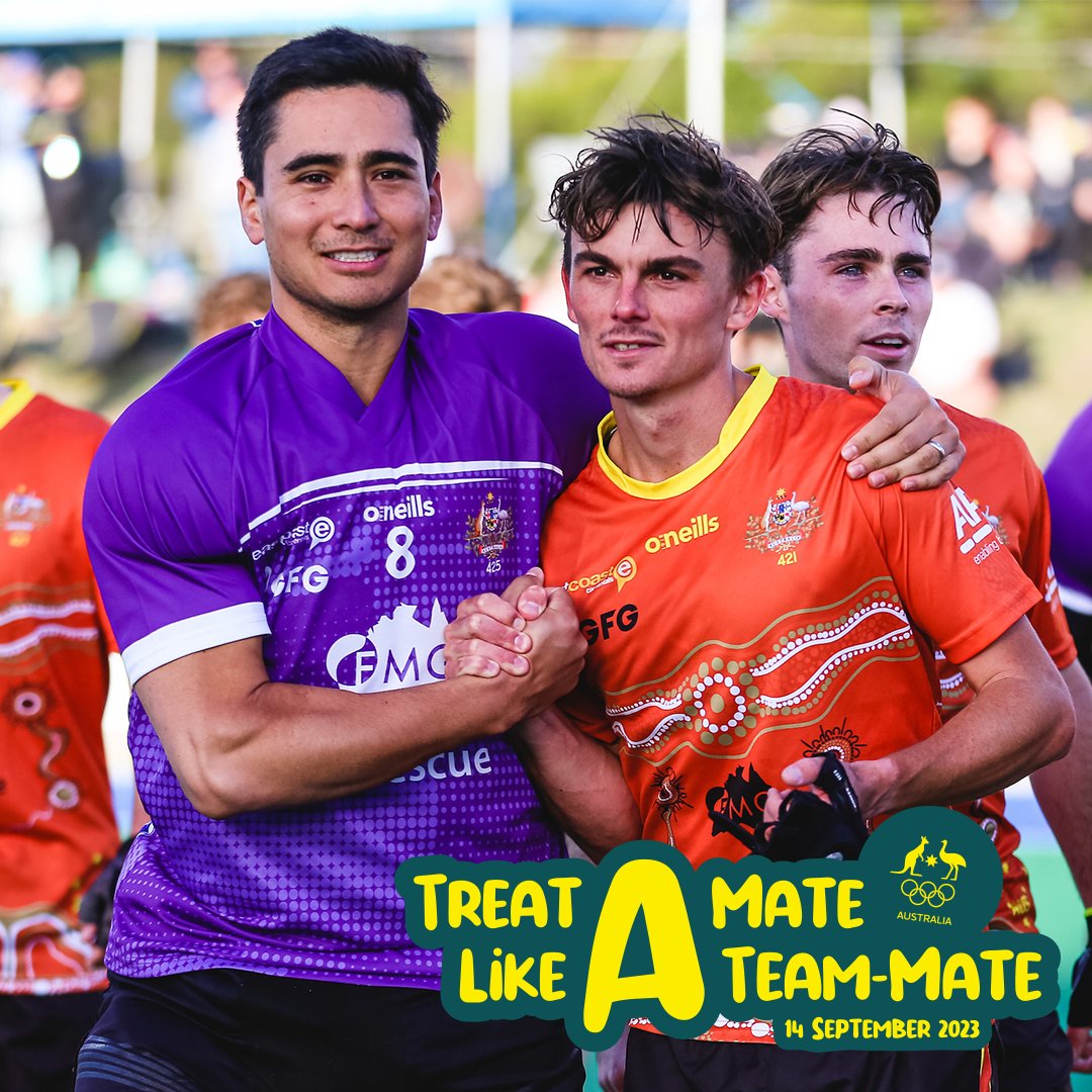 For <a href="/ruokday/">Old R U OK? account (please use @ruokanyday)</a> us and the <a href="/AUSOlympicTeam/">AUS Olympic Team</a> are giving it an Olympic spin by asking everyone to Treat A Mate Like A Team-Mate with two simple steps.

1️⃣ Check-in on a team-mate, colleague or friend today
2️⃣ Offer them your full support