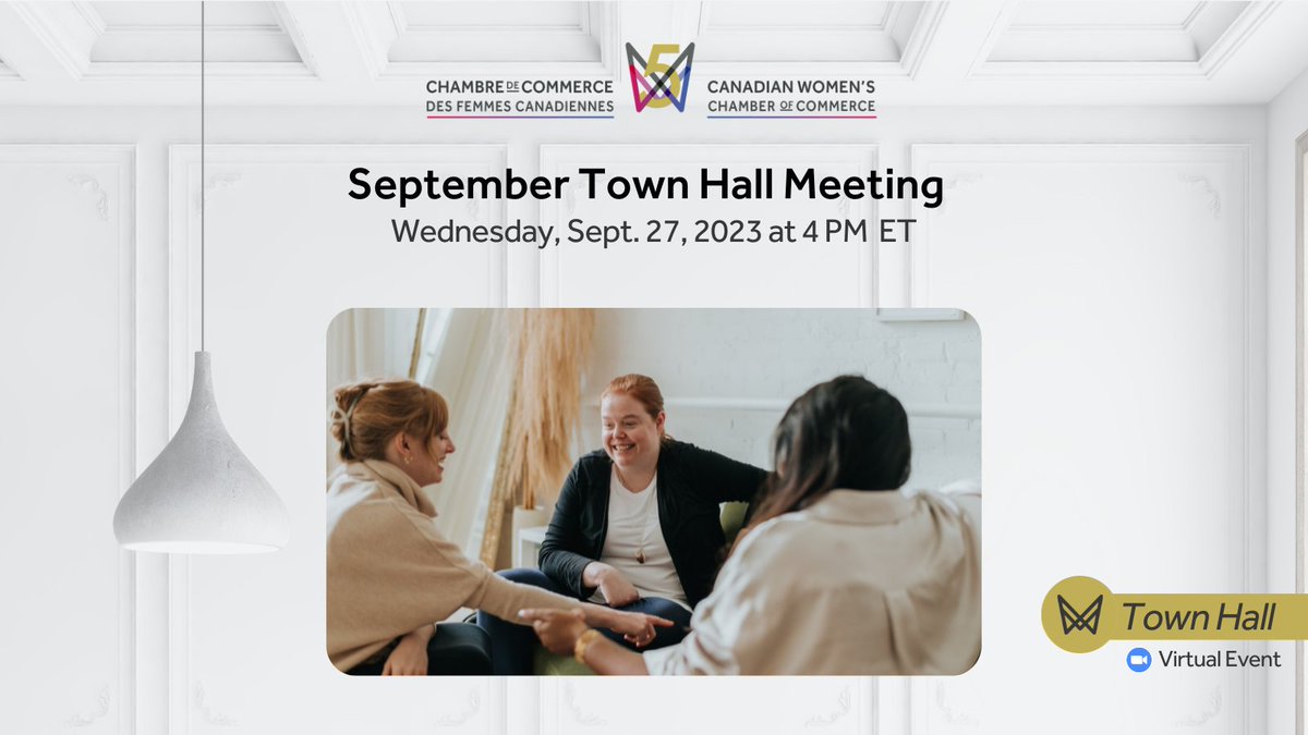 Join us for our September Town Hall on Wednesday, Sept. 27! Our town halls are an open discussion designed as a platform to share your viewpoints, stories and challenges - which is used to inform and guide our future advocacy efforts directly. RSVP: bit.ly/3R4QLjq