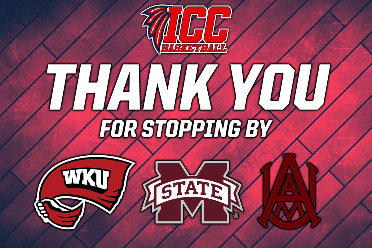 A big THANK YOU to Western Kentucky, Mississippi State, and Alabama A&M for stopping by @LetsGoICC for practice today to check out what the Tribe has to offer! This is why we do what we do❤️‍🔥📈