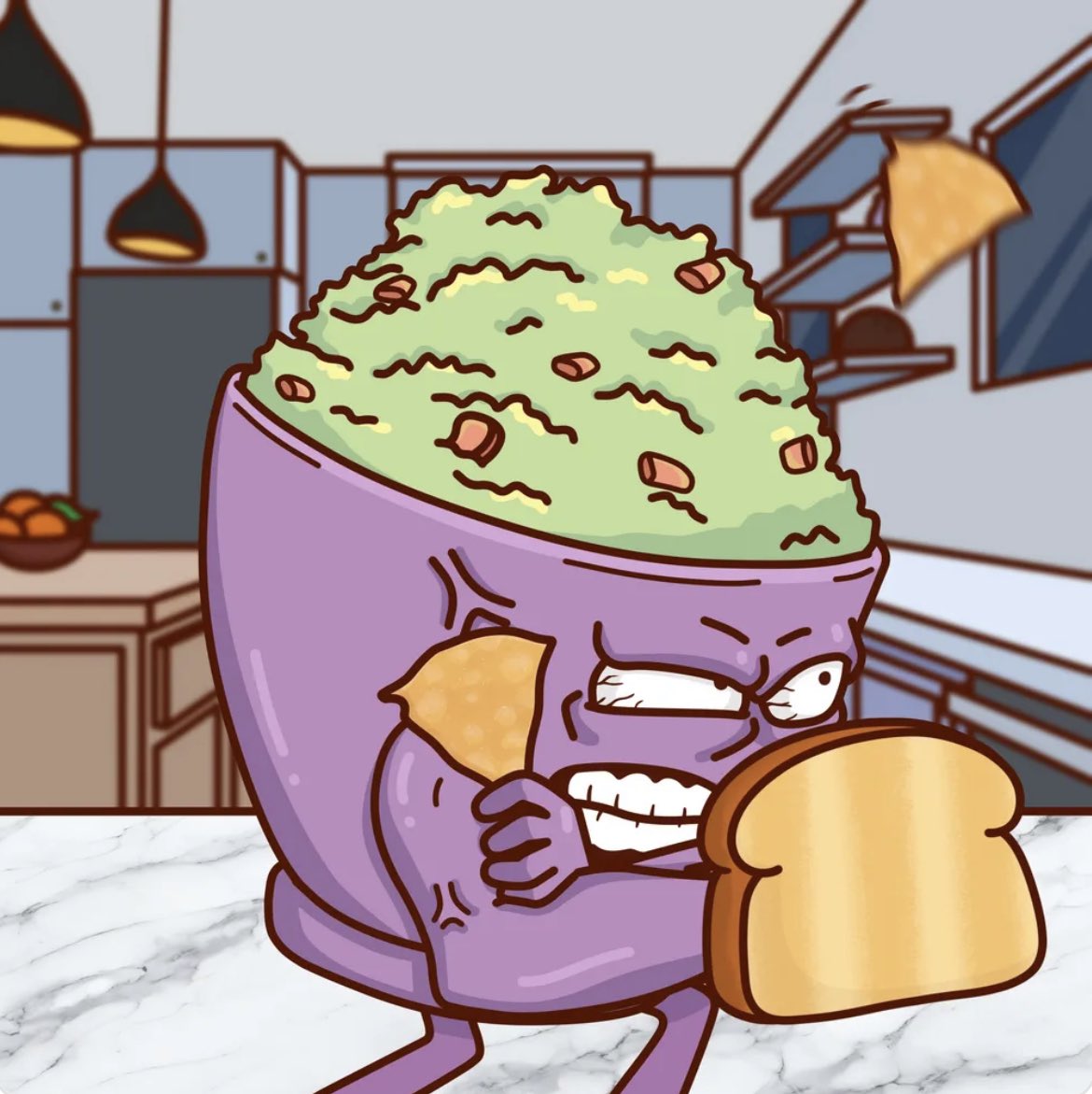 firepitmafia's tweet photo. @TacoTribeNFTs @opensea @opensea licks Guac 🥑 🥸
#TeamSourCream 
Fighters get ready to battle #GVSC https://t.co/VQbAPr02Eg