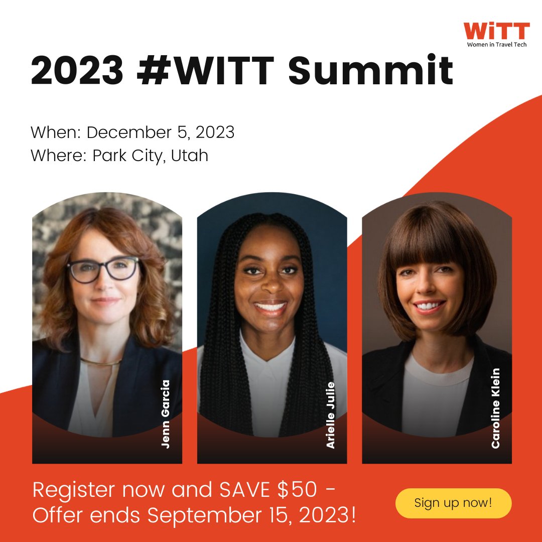 A23Advisors's tweet photo. Time is ticking.... Register now for the exciting 2023 #WITT Summit and save $50!  Hurry - early bird registration ends September 15!

https://t.co/vtaqrGlYdt https://t.co/bcXci2ukh5