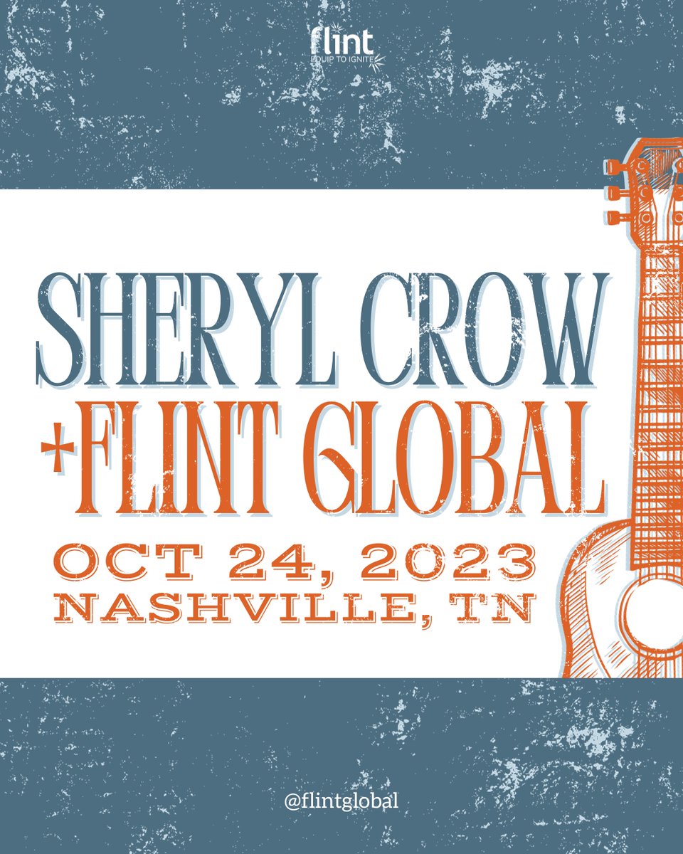 GlobalFlint's tweet photo. 🎶 BENEFIT CONCERT! Get ready to soak up the fun at Flint's first-ever benefit concert on October 24 at the Country Music Hall of Fame® and Museum 🎉 SHERYL CROW and special guest BLESSING OFFOR are bringing us a night that you won't want to miss. And it's for a GREAT cause! 💥 https://t.co/loxulqlpzf