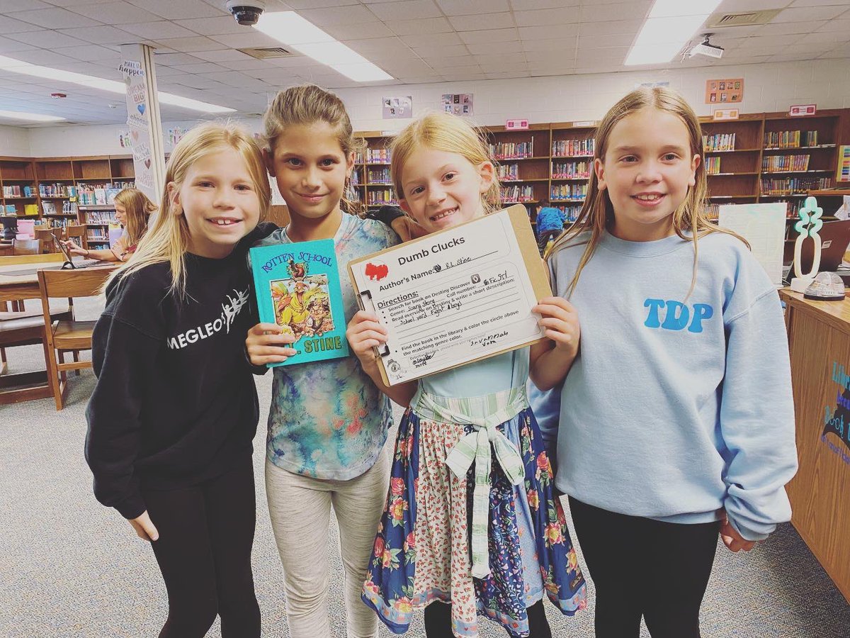 burnsiewoj's tweet photo. @TJ_D15 3rd and 4th graders had a blast 🔍 with our Destiny Discover Detective 🕵️♀️ team challenge! Learning all about #library genres and how to find #goodfitbooks #d15reads @D15Schools @follettlearning https://t.co/LgbhFfGVC5