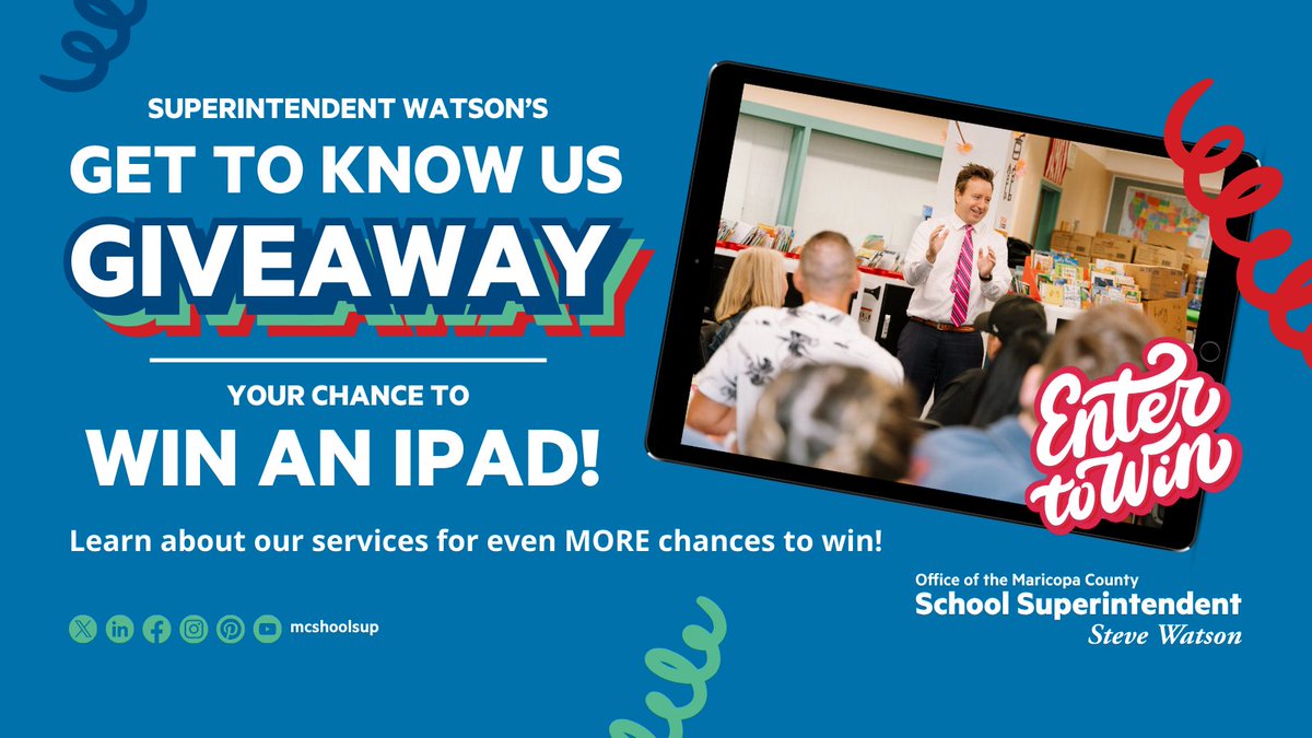 🌟 Get to know us better! Explore our services for a chance to WIN an iPad. From now until 9/27 we will be featuring different services we offer to support educators, students, and families!

Enter daily for increased chances to win &amp;2 connect with us!
👉 schoolsup.shortstack.page/Zz3TSq