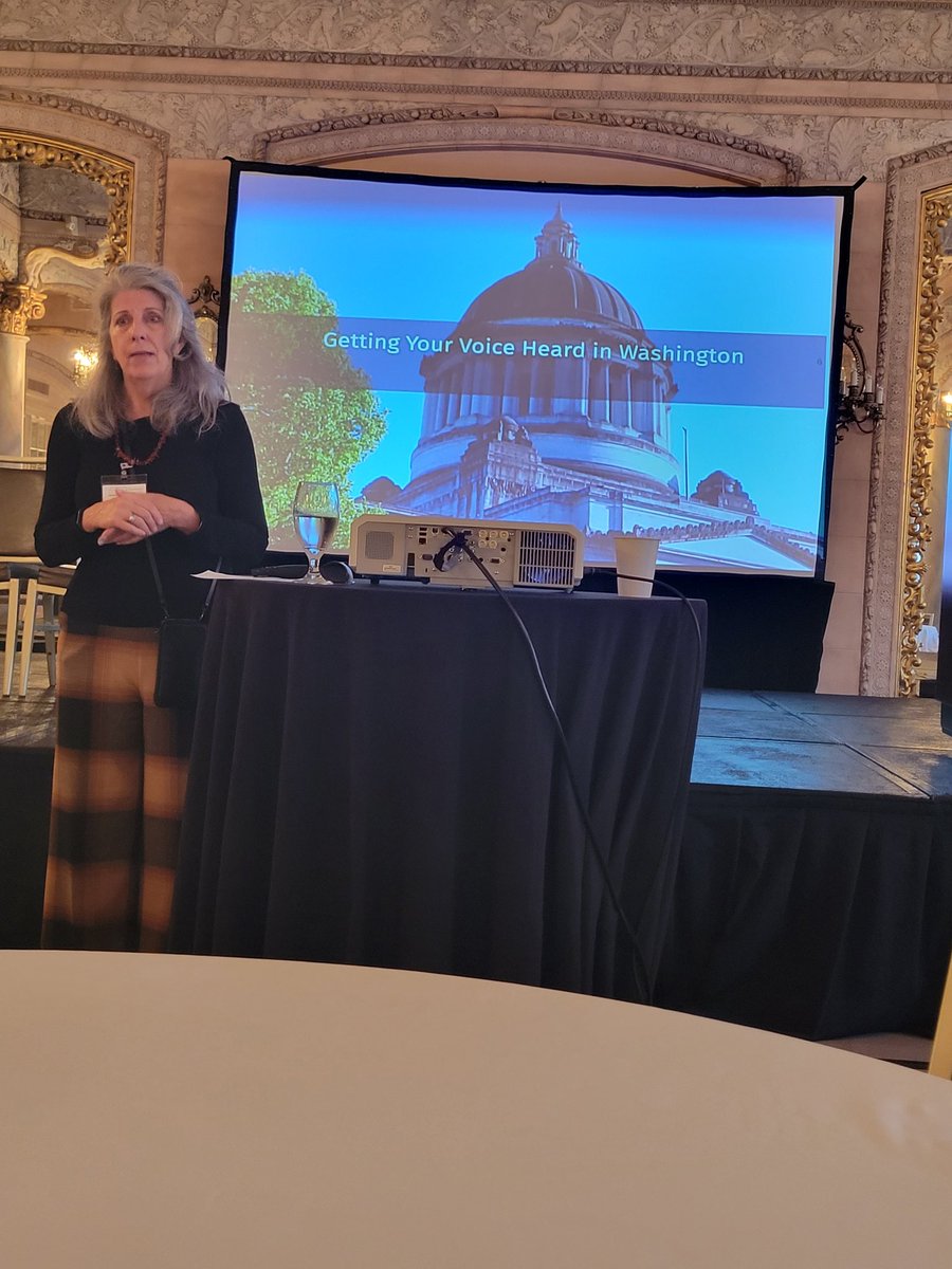 WSU_Noel_Schulz's tweet photo. Today I'm in Spokane for the annual @WashAcad meeting. Great workshop on "Getting your voice heard in Washington" with Mark Bayer from @BayerStrategic related to sharing your story with state & federal legislators. #GoCougs #WSAS https://t.co/fuU1PEpkWT