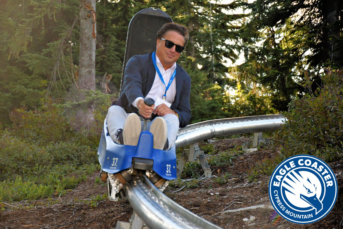 Look who came for a ride... the Mayor of West Vancouver! 😎 

Don't forget this week is your last chance to ride the Eagle Coaster or huck an axe! Book your summer mountain adventure before its too late.