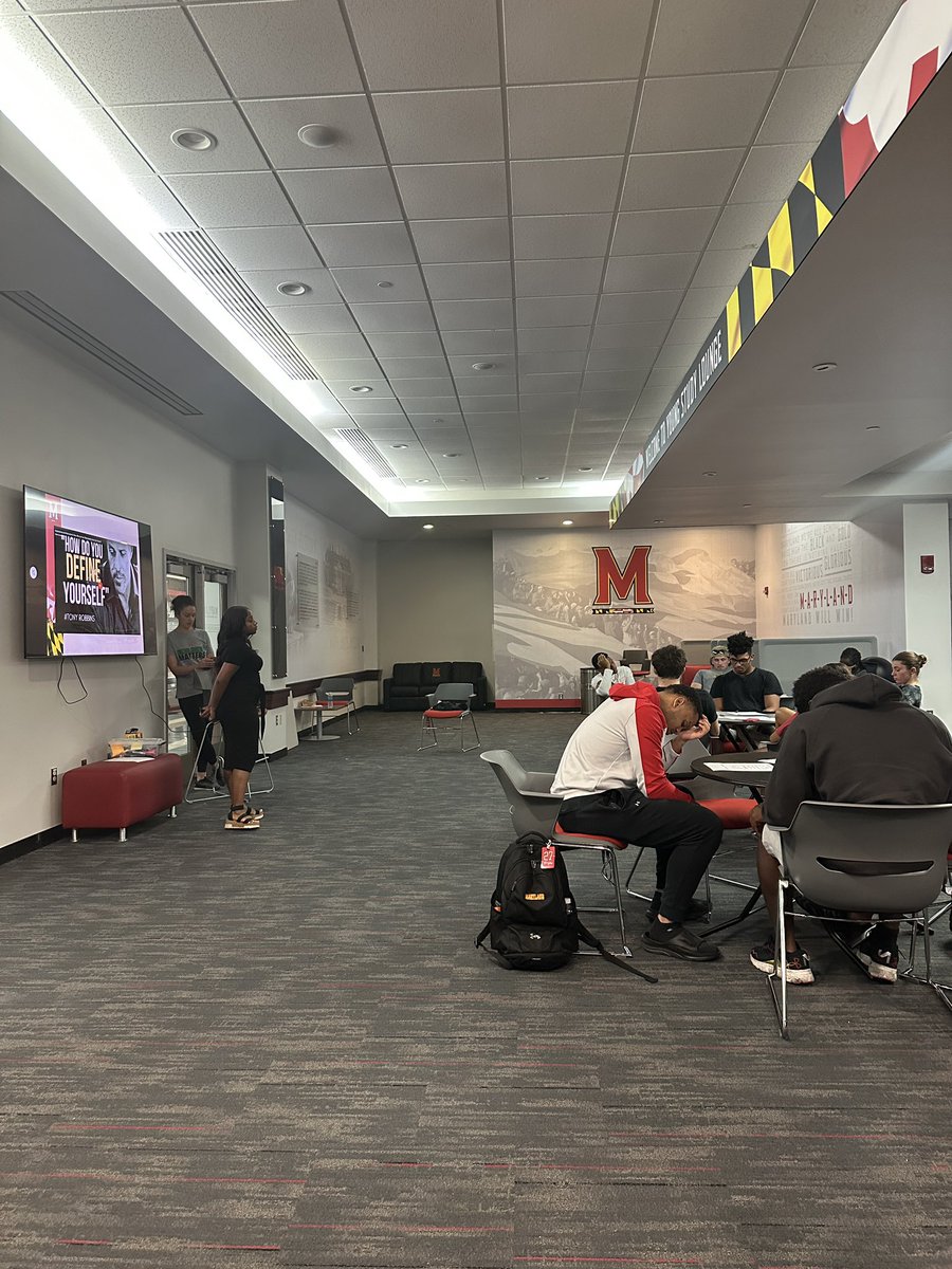 Filming a very cool <a href="/MDMadeTerps/">Maryland Made</a> event on identity in relation to career readiness 🐢🎥 #MarylandMade