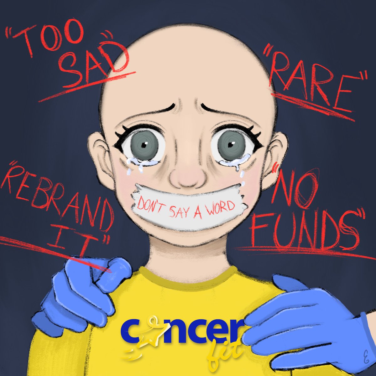 THIS is childhood cancer. Our pediatric cancer families deserve better. Go Gold this September in honor of Childhood Cancer Awareness Month.

#poweredbycancerfit #childhoodcancer