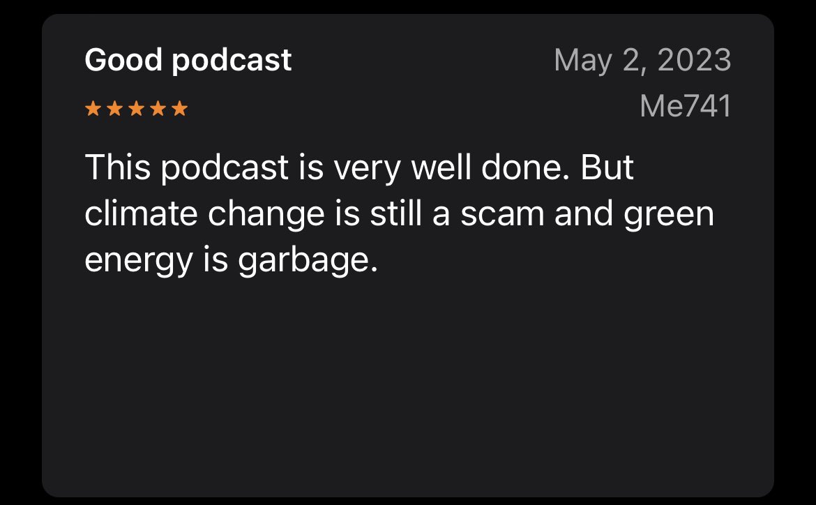 I can’t get over this review for <a href="/CatalystPod/">Catalyst w/ Shayle Kann</a>