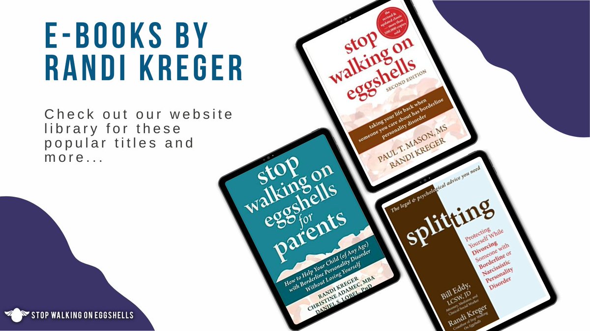 These are my best sellers and are sure to help you manage your relationships with your BPD loved one. Check out these titles and more at my bookstore:
stopwalkingoneggshells.com/shop/

#bpd #randikreger #borderlinepersonalitydisorder #splitting #stopwalkingoneggshells
