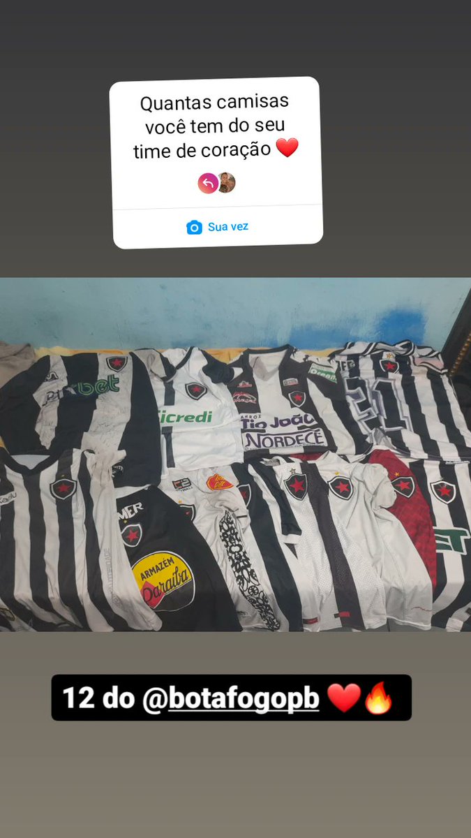 Juntei minhas camisas  do belo já vão em 12 kkkkkk