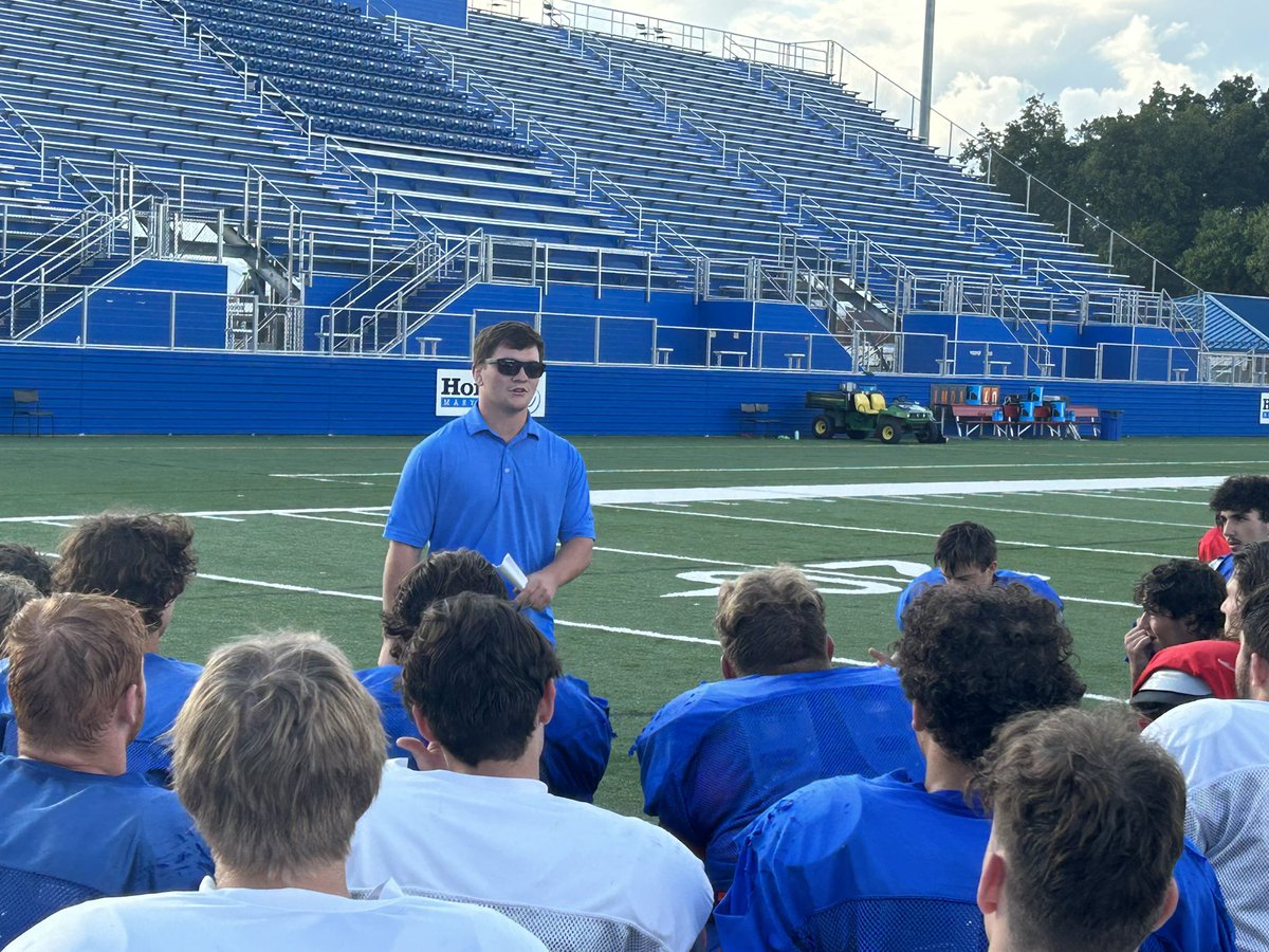 Thanks to <a href="/WalkerHeard/">Walker Heard</a> for coming and talking to our football team about the importance of focusing on “Us”!  We learned that the focus includes the guys currently on the field that you have went to work with and “Us” also includes past, and future monarchs! Carry the torch!