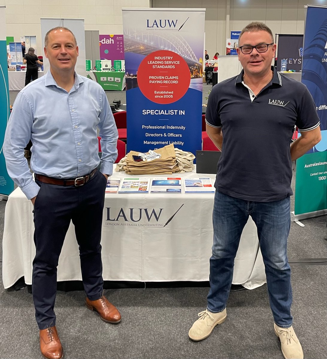 The UAC Adelaide Underwriting Expo is open to brokers today. Head to the Adelaide Convention Centre and chat with #LAUW directors Steve Walker and Declan Rye about the products London Australia Underwriting has on offer.
#UACexpo #insurance