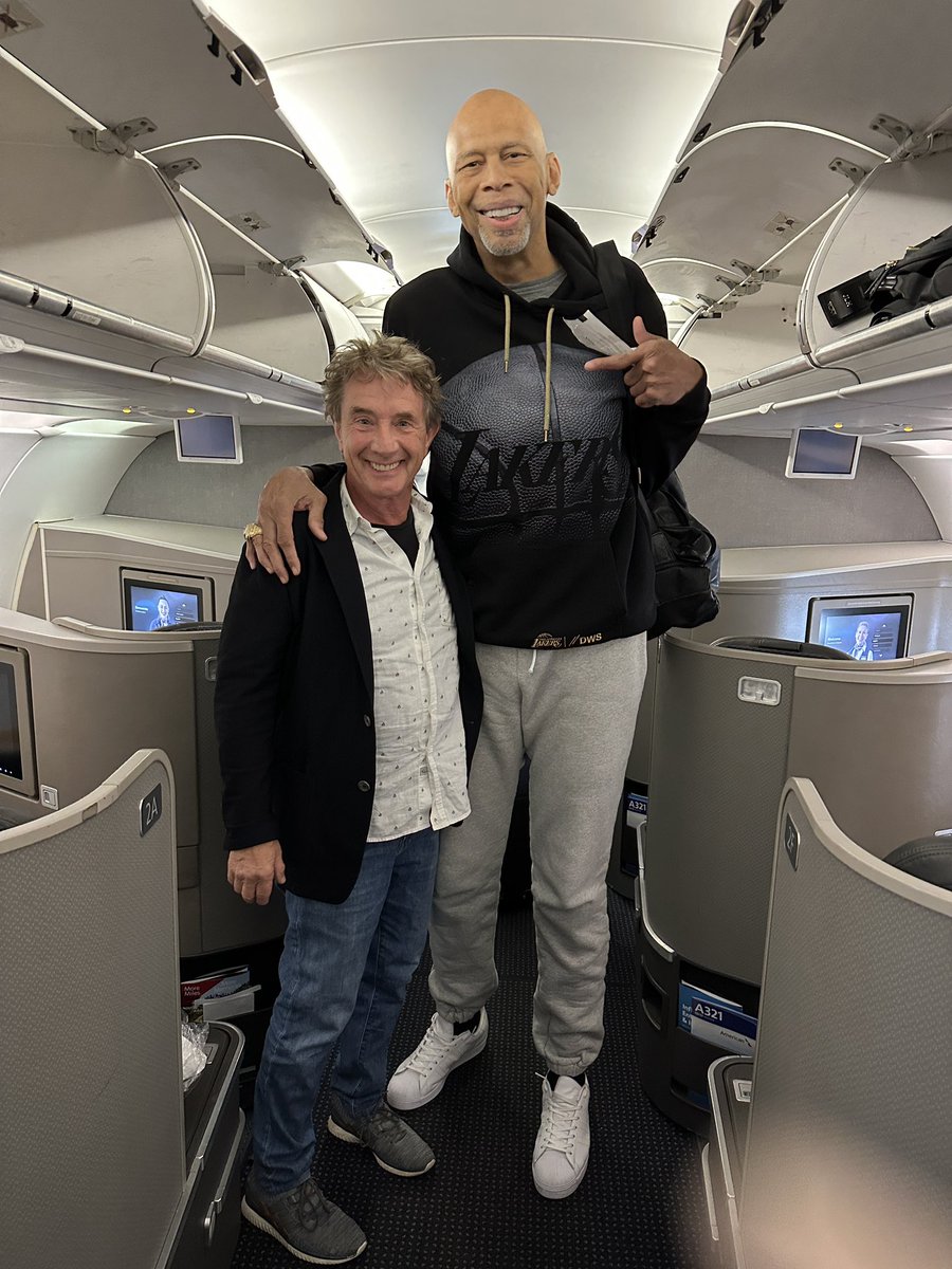kaj33's tweet image. On a flight with someone who lived up (or down) to his name. 
#martinshort #comedyroyalty