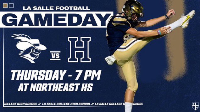 Bob Long (@boblongsports) on Twitter photo THURSDAY 7pm: <a href="/LaSalle_Sports/">La Salle Sports</a> <a href="/LaSalleFball/">La Salle College HS Football</a> hosts <a href="/HaverfordSchool/">The Haverford School</a> <a href="/GoFords/">Haverford Athletics</a> in a non-league rivalry from Northeast HS. WATCH the game at youtube.com/live/E9UMxZRP8… THURSDAY 7pm: <a href="/LaSalle_Sports/">La Salle Sports</a> <a href="/LaSalleFball/">La Salle College HS Football</a> hosts <a href="/HaverfordSchool/">The Haverford School</a> <a href="/GoFords/">Haverford Athletics</a> in a non-league rivalry from Northeast HS. WATCH the game at youtube.com/live/E9UMxZRP8…
