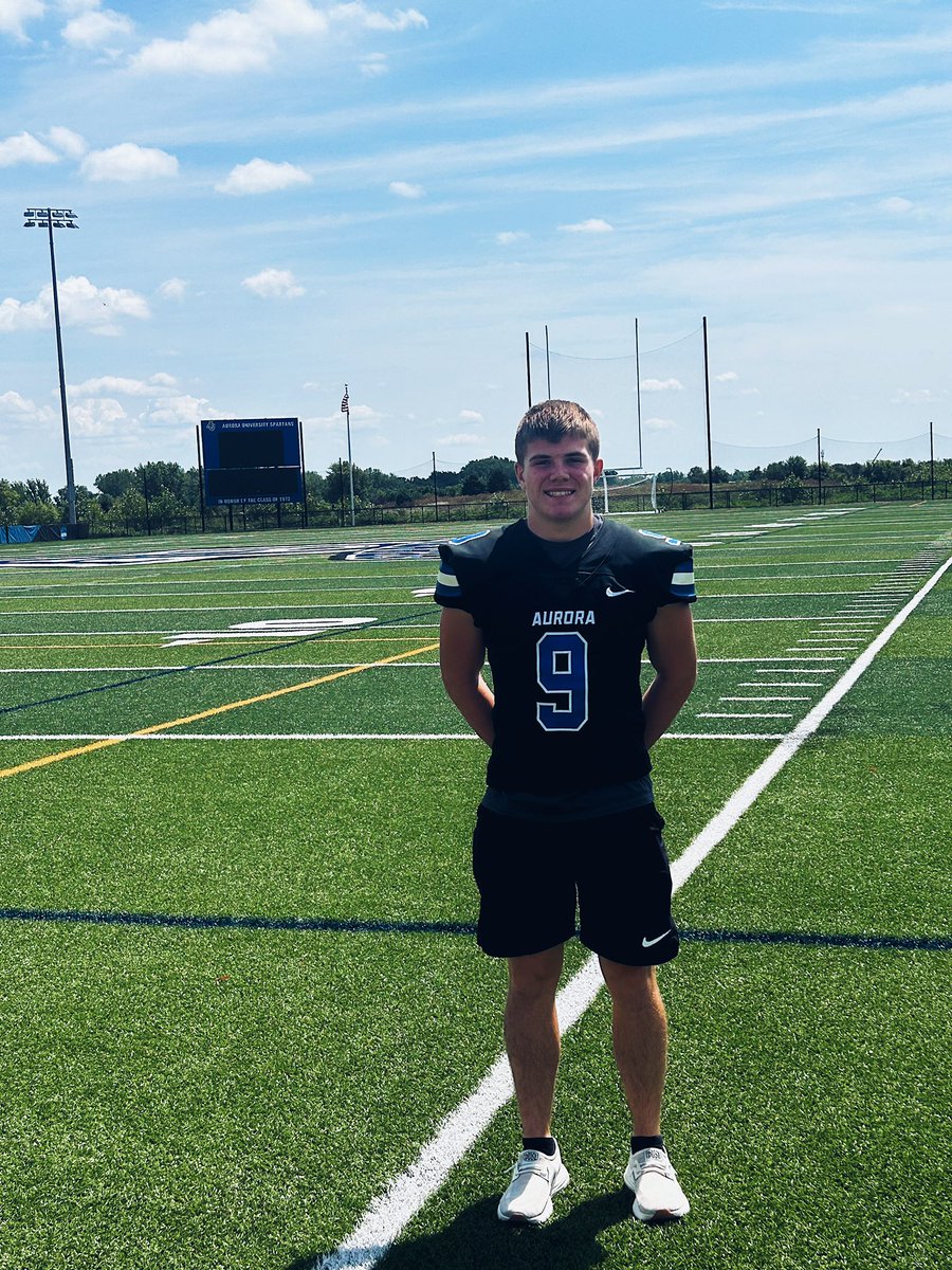 I am very excited and blessed to say that I have received my second college offer to continue playing football. From Aurora University.