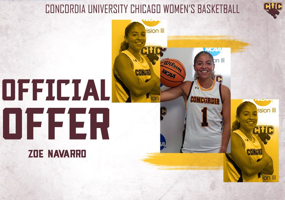 Zoe_Navarro2's tweet photo. After a great visit and conversation with @CoachLaurenWBB, I’m super excited and grateful to announce I have received an offer from Concordia University Chicago! Thank you Coach Lauren for this opportunity!!@CUCWBball https://t.co/OSdGIja4Ov