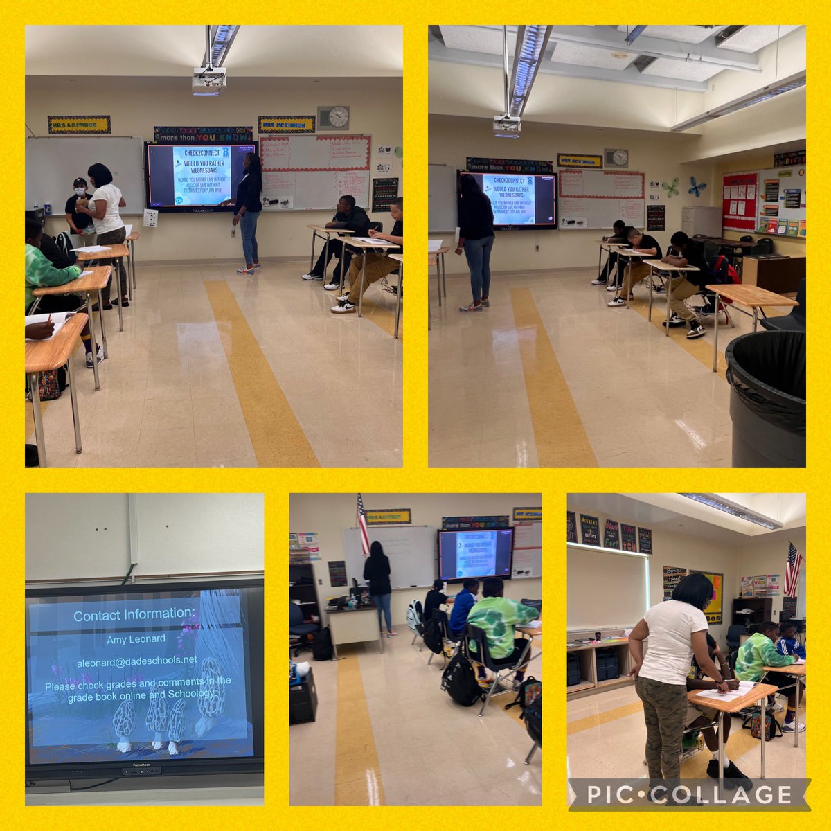 AndoverEagles's tweet photo. Andover Middle Golden Eagles #RJP #CHECK2CONNECT “It’s Would You Rather Wednesday check-in” with Ms. Ambrose’s &amp; Ms. McKinnon’s 6th grade eagles soaring high!!
@mdcpsoperations
#Mdcpsrestorativepractices
#mdcpscheck2connect
#mdcpsconnectionB4Curriculm https://t.co/FYnauGyILo