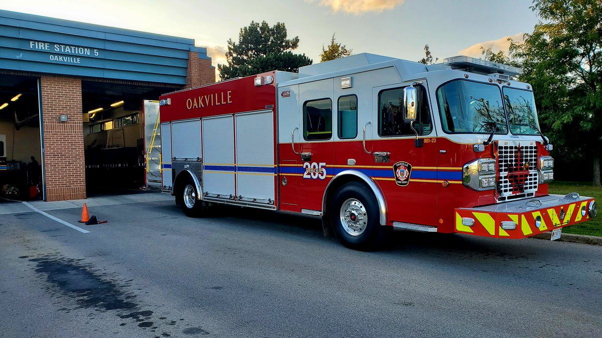 .<a href="/oakvillefire/">Oakville Fire Dept</a> has added a new fire truck to its fleet. Rescue 205 officially went into service today and is an essential part of any emergency. This truck provides specialized rescue capabilities for rope rescues, ice/water rescues and heavy hydraulics for auto extrication.