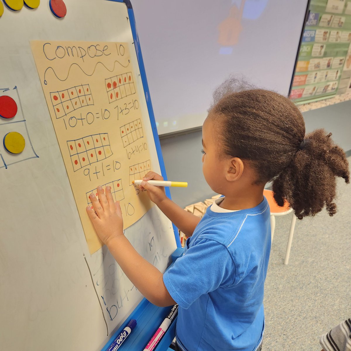 suzteaches98's tweet photo. My students are making a compose 10 anchor chart the second week of school. Late post. They love making anchor charts with me. #genoaowls #pisdmathchat @LadybugCJB #compose10 #iteachmath https://t.co/BWgg89v59V