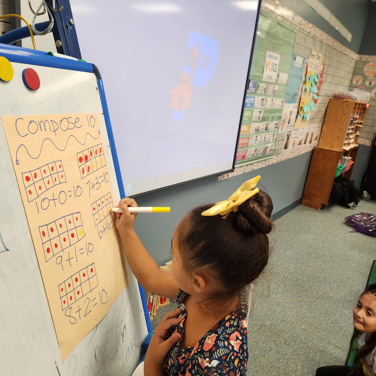suzteaches98's tweet photo. My students are making a compose 10 anchor chart the second week of school. Late post. They love making anchor charts with me. #genoaowls #pisdmathchat @LadybugCJB #compose10 #iteachmath https://t.co/BWgg89v59V