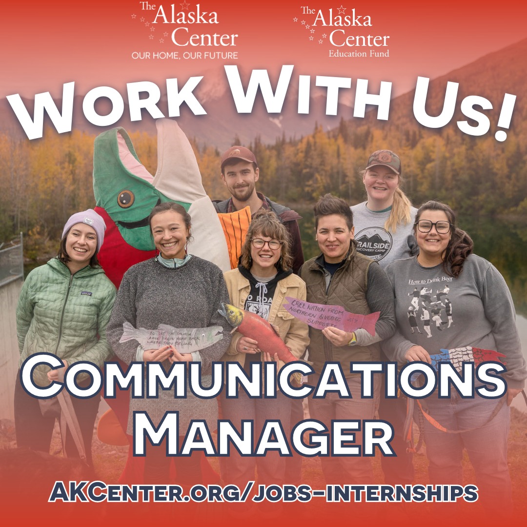 We are hiring for a Communications Manager. Full-time, great benefits, and a starting salary of 55-60K. It's a great opportunity for growth and to tell the story of Alaskans in our fight for climate justice. TELL A FRIEND or APPLY TODAY! alaskacenter.bamboohr.com/careers/27
