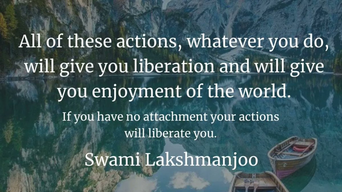LakshmanjooAcad's tweet photo. What gives you liberation and what gives you enjoyment of the world https://t.co/NHMkRBup59
#kashmirshaivism #lakshmanjoo #ahimsa #yoga #vegan #peace #love #mindfulness #meditation #compassion #yamas #nonviolence #niyamas #yogastudy https://t.co/w9PMq0B28b