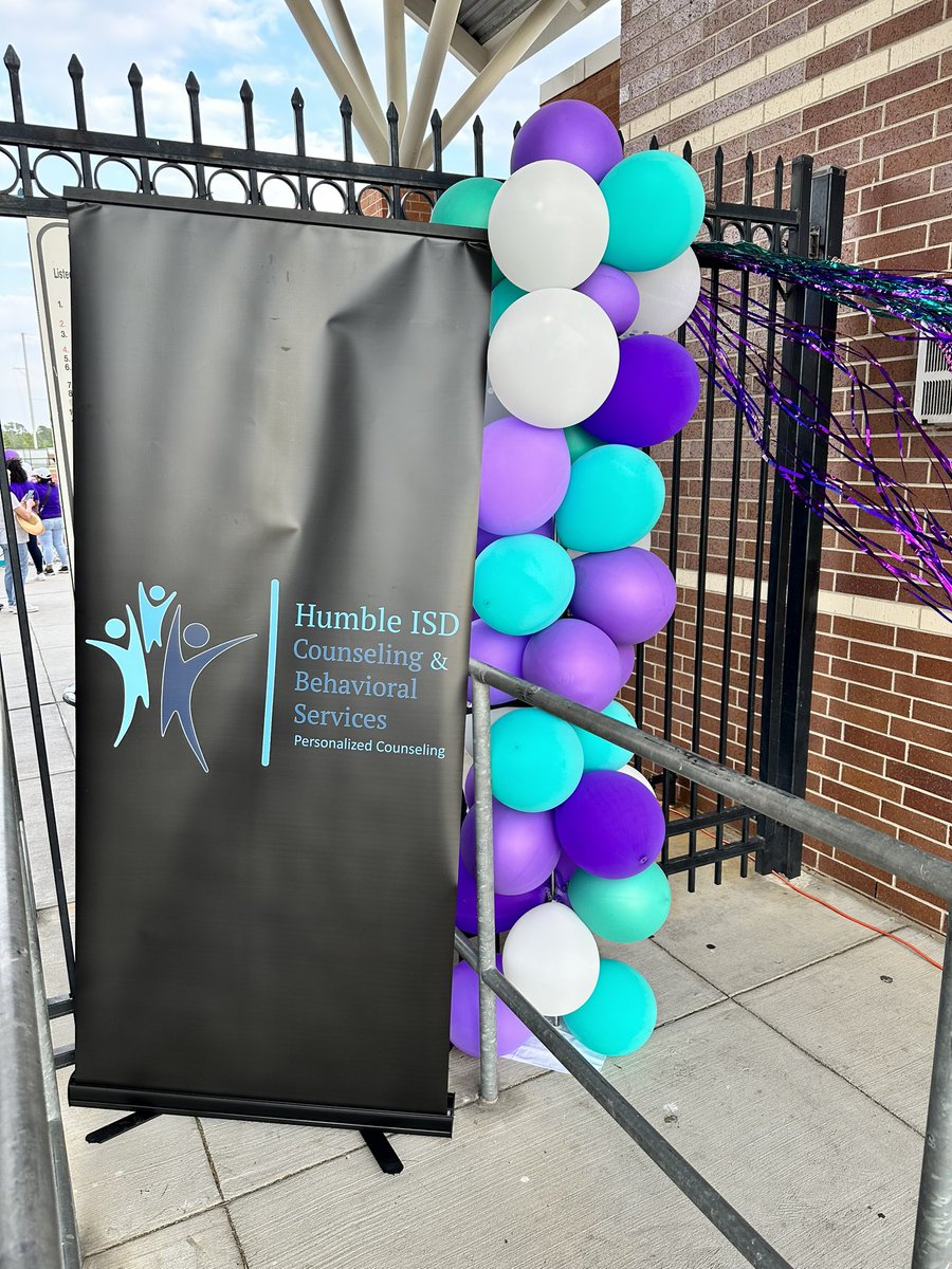 Lakeland Representing at the Suicide Awareness and Prevention Walk 2023! Mental health is important! #youmatter #wildcatpride #wildcatproud #humbleisd 💜🩵💜🩵