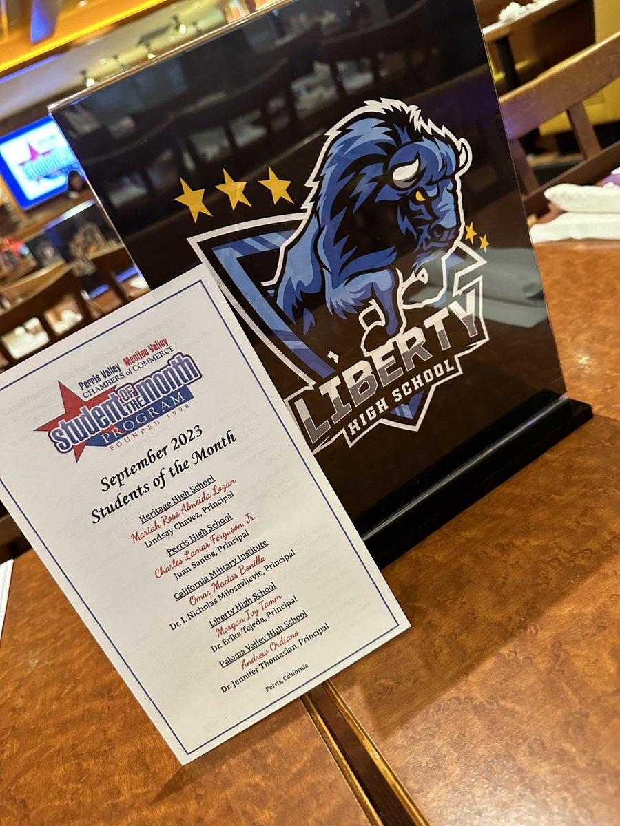 Congrats Morgan on being Liberty’s first Student of the Month!! You are an amazing young lady 💙🦬💙. #WeAreTheHERD