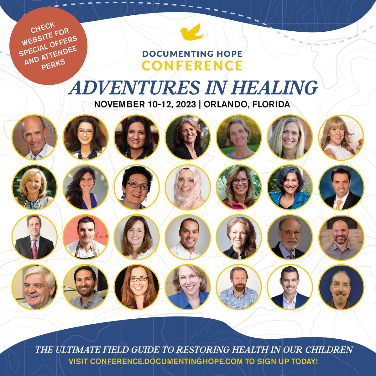 DocumentingHope's tweet photo. What an incredible speaker lineup! FOR A LIMITED TIME: SAVE $75 OFF PARENT OR PROFESSIONAL CONFERENCE TICKET⁠S!⁠ LEARN MORE &amp; RSVP: https://t.co/HPj4ago2eW

@mercola @SabinehazanMD @bethlambert2 
#healingkids #kidscanheal #documentinghope https://t.co/SWPXnCgGH9