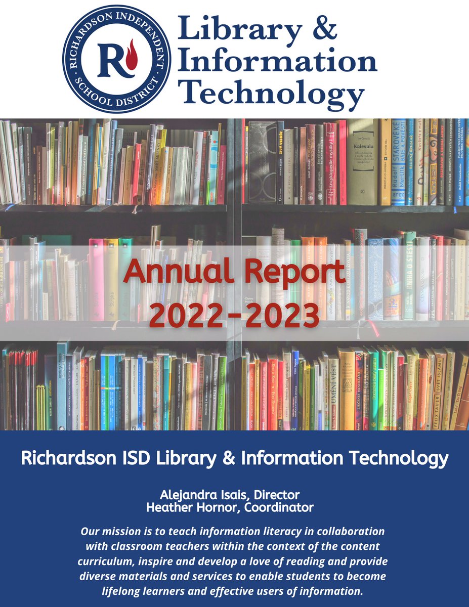 Richardson ISD Library & Information Technology tweet media