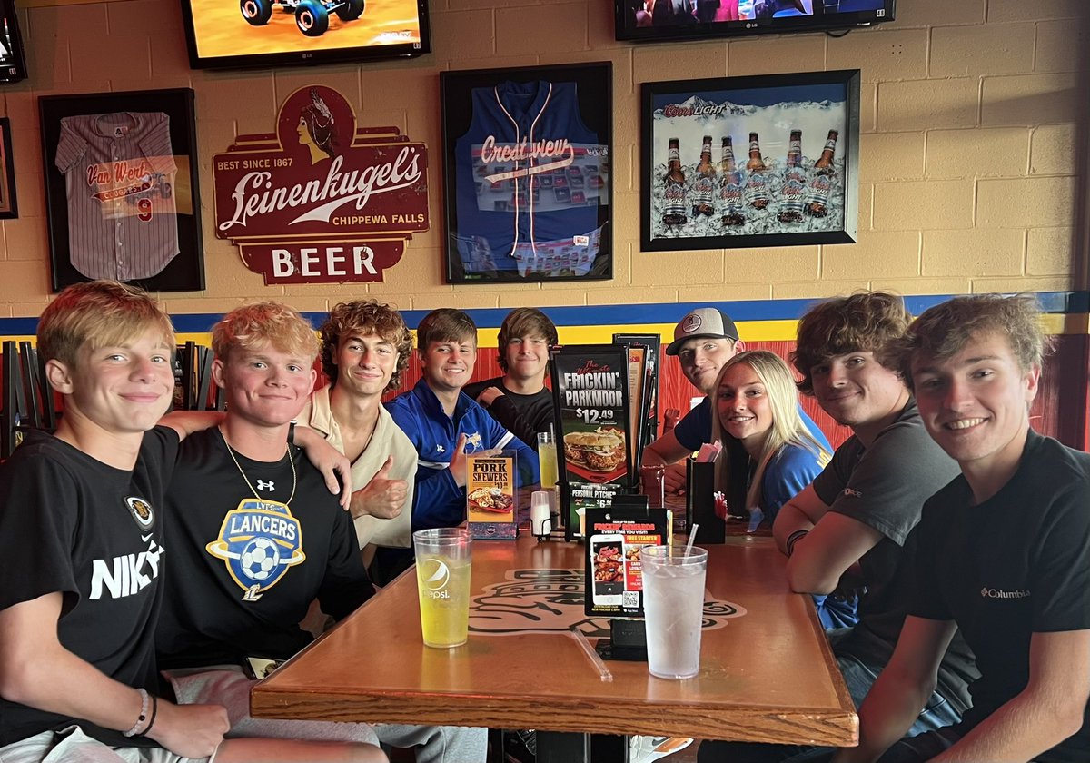 <a href="/Lview_Soccer/">Lincolnview Soccer</a> coach Anson Moody and his 8 seniors joined us In the Huddle live from Fricker’s in Van Wert tonight! ⚽️🎙️📻 <a href="/LHSAthletics2/">Lincolnview Lancers</a> <a href="/LV_Mendenhall/">Brad Mendenhall</a> <a href="/lancerway88/">Mr. Snyder</a>