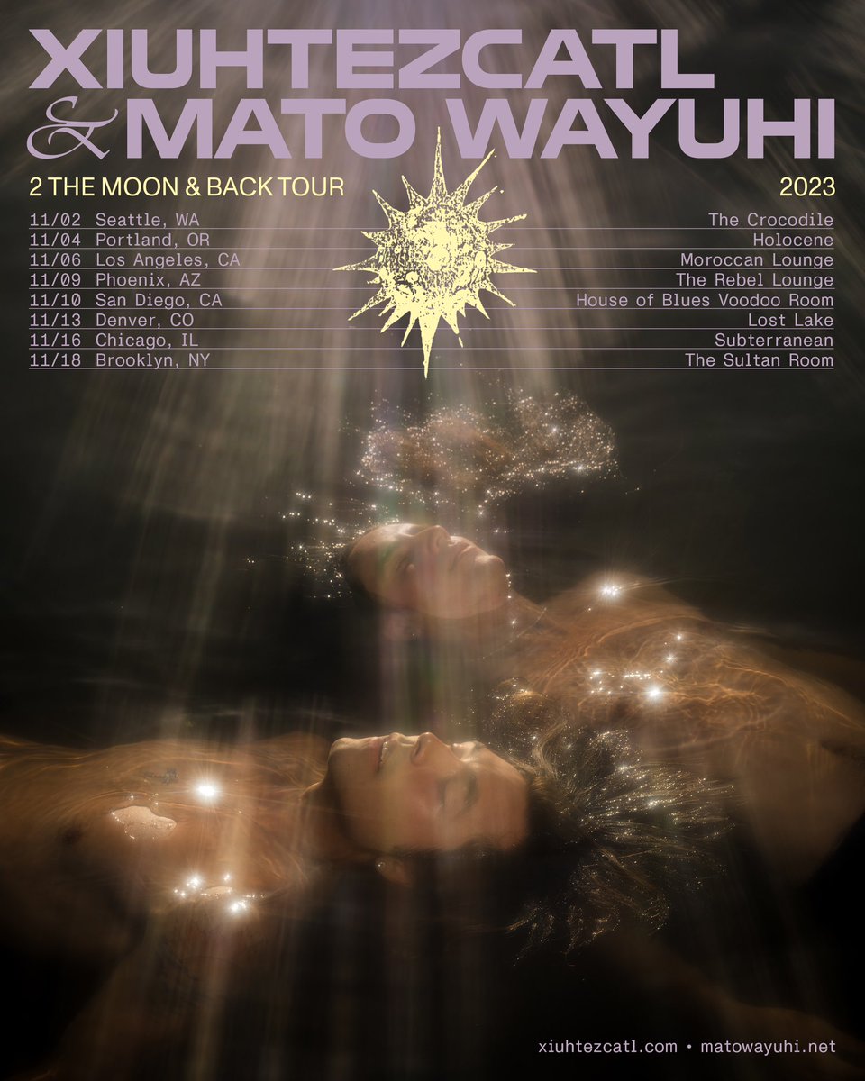 Xiuhtezcatl (@xiuhtezcatl) on Twitter photo After 3 years of patience, incubation and growing pains, WE FINALLY GOING BACK ON TOUR 🌕! I LOVE YOU TO THE MOON AND BACK 🤍✨ tix on sale Friday 🎫😼
Foto: <a href="/Josue_Foto/">Josué Rivas</a> After 3 years of patience, incubation and growing pains, WE FINALLY GOING BACK ON TOUR 🌕! I LOVE YOU TO THE MOON AND BACK 🤍✨ tix on sale Friday 🎫😼
Foto: <a href="/Josue_Foto/">Josué Rivas</a>