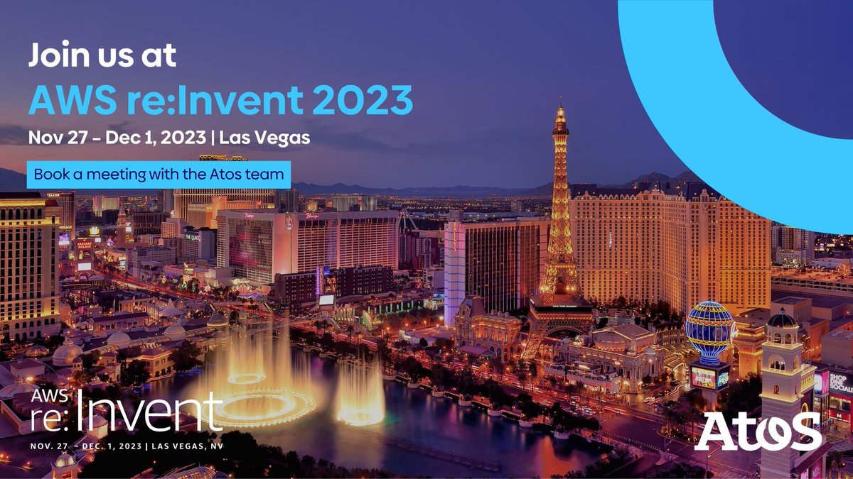 🌟 Proud to announce Atos as a gold sponsor at AWS re:Invent 2023! Inspiration, ideation, and innovation will come together to ignite a brighter future of cloud-enabled business transformation.
Find out more at atos.net/en/events/aws-… 

#AWSreInvent #AdvancingWhatMatters