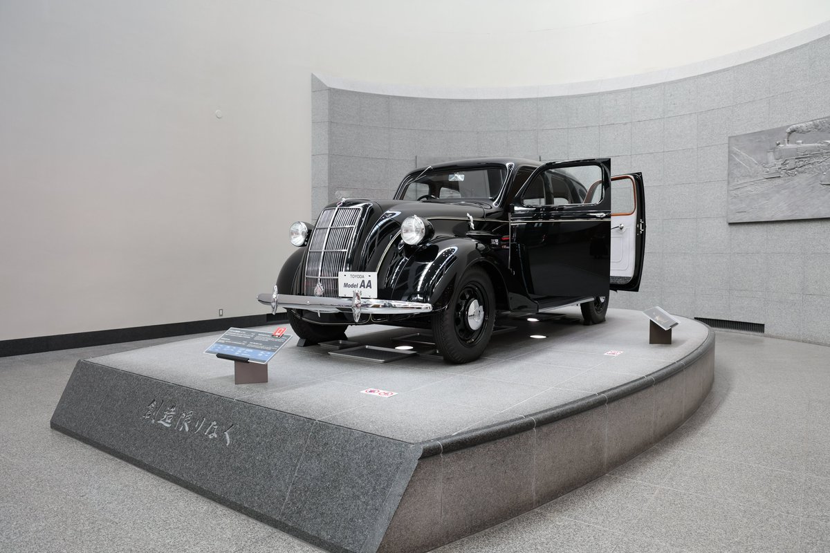 純銀レリーフ トヨタAAセダン トヨタ博物館 収蔵車 トヨダ AA型乗用車