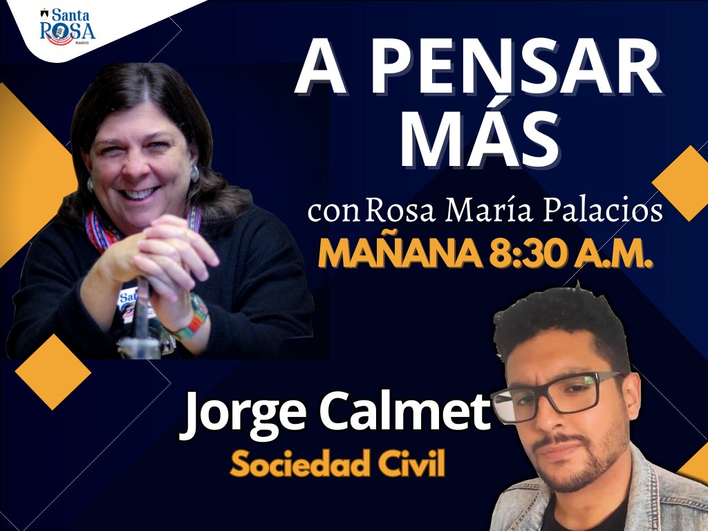 A las 8:30 a.m. en #APensarMás, estará <a href="/jcalmetz/">Jorge Calmet</a>, representante de la sociedad civil quien comentará la indagación contra la <a href="/JNJPeru/">Junta Nacional de Justicia</a>  aprobada por el pleno del Parlamento Nacional y más.